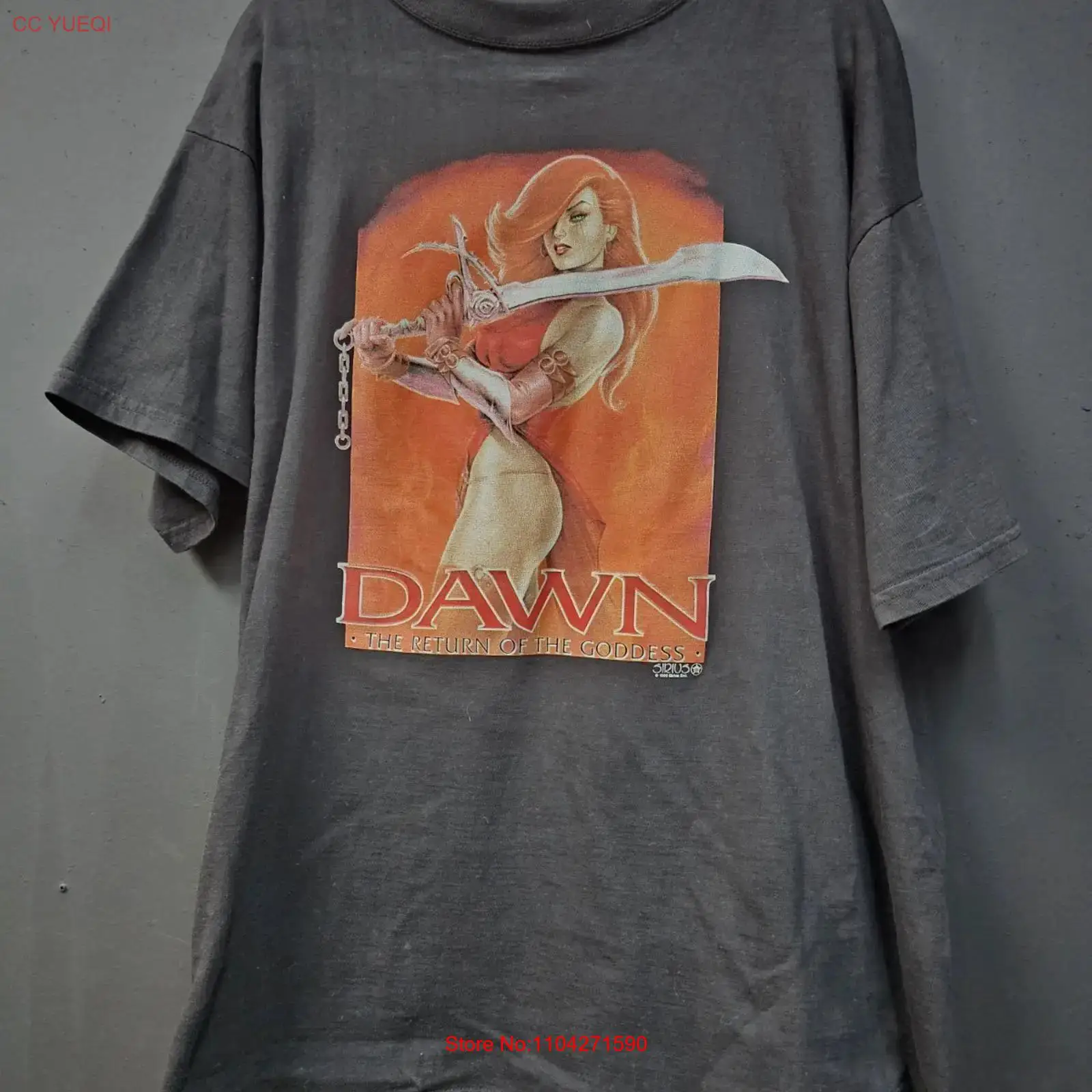 Vintage Fashion Victim Shirt - Vintage jaren 1990 Dawn T-shirt maat
