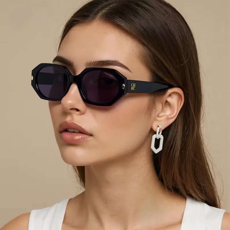 Vintage Fashion Girl - CH Retro Cat Eye-zonnebril Moderne gradiëntlens
