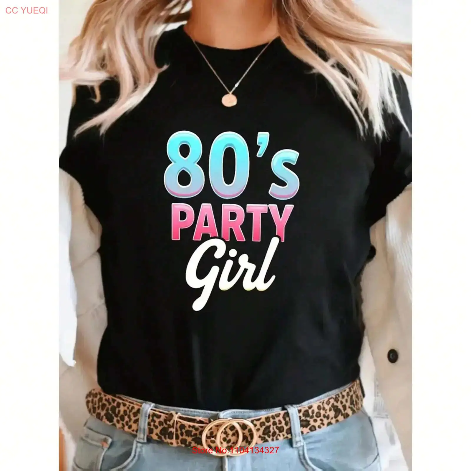 Vintage Fashion Patterns - Dames 80s Girls' Party 'Patroon T-shirt