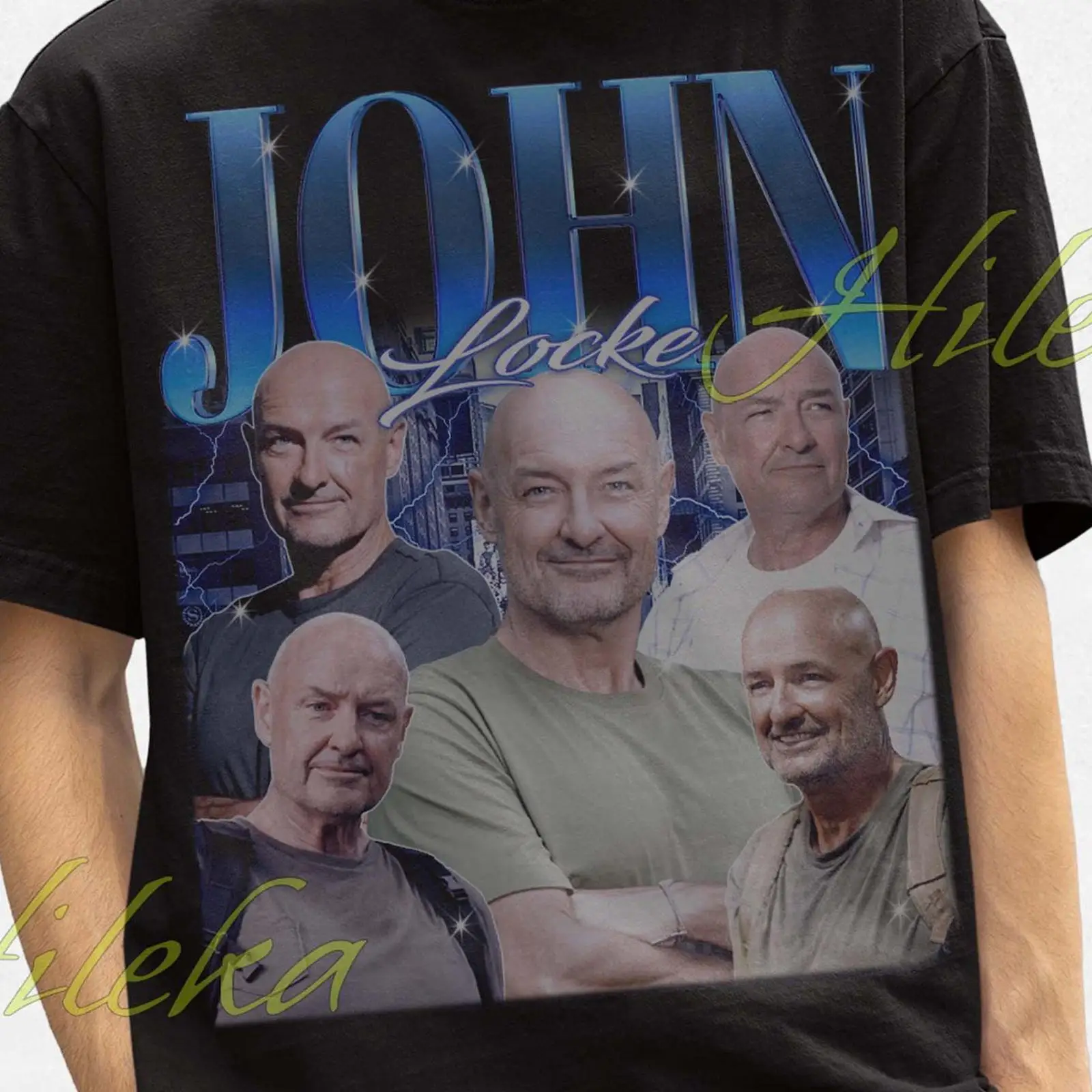 Vintage Fashion Show - Vintage John Locke Bootleg T-shirt Terry