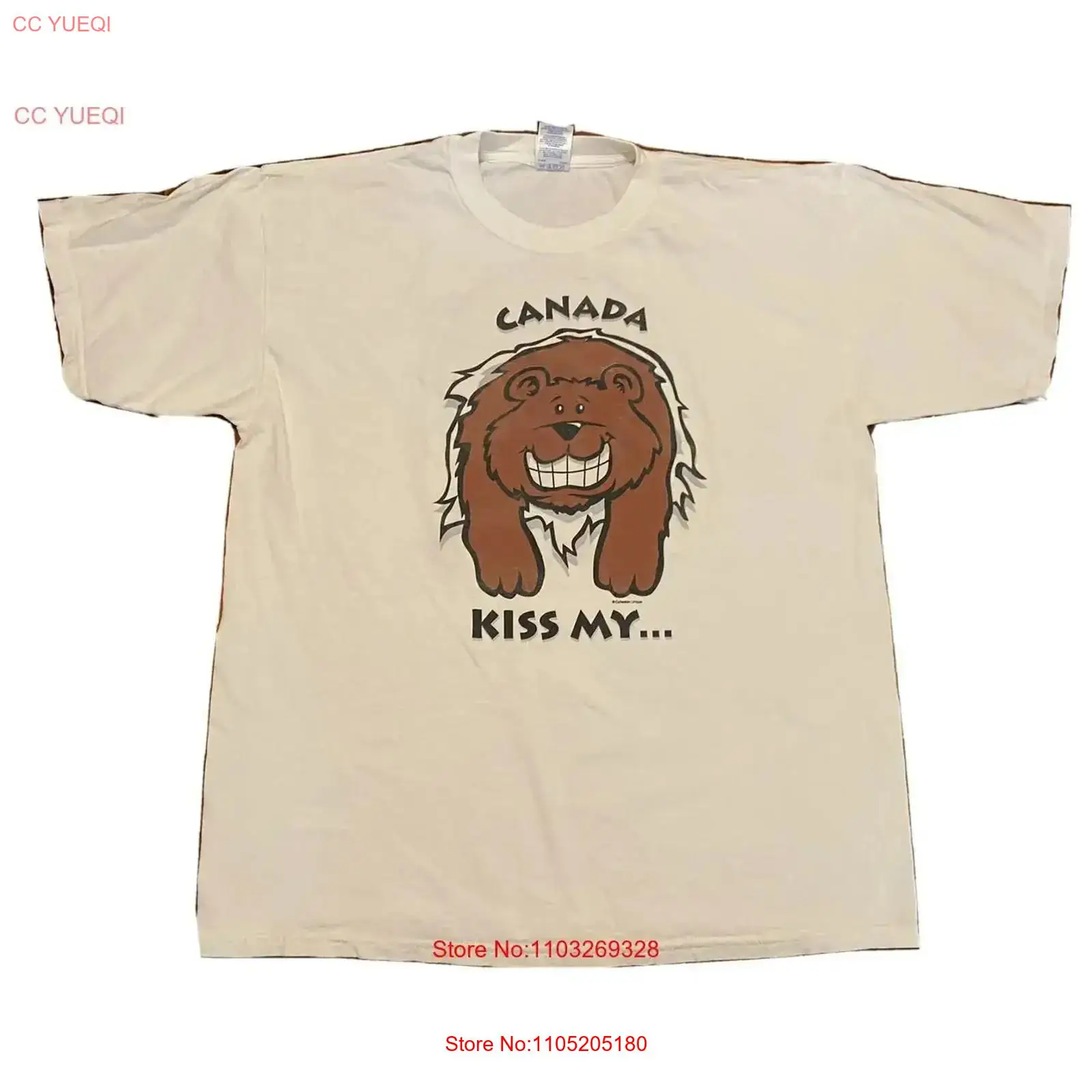 Vintage Fashion Canada - Canada Kiss My Bear Butt T-shirt