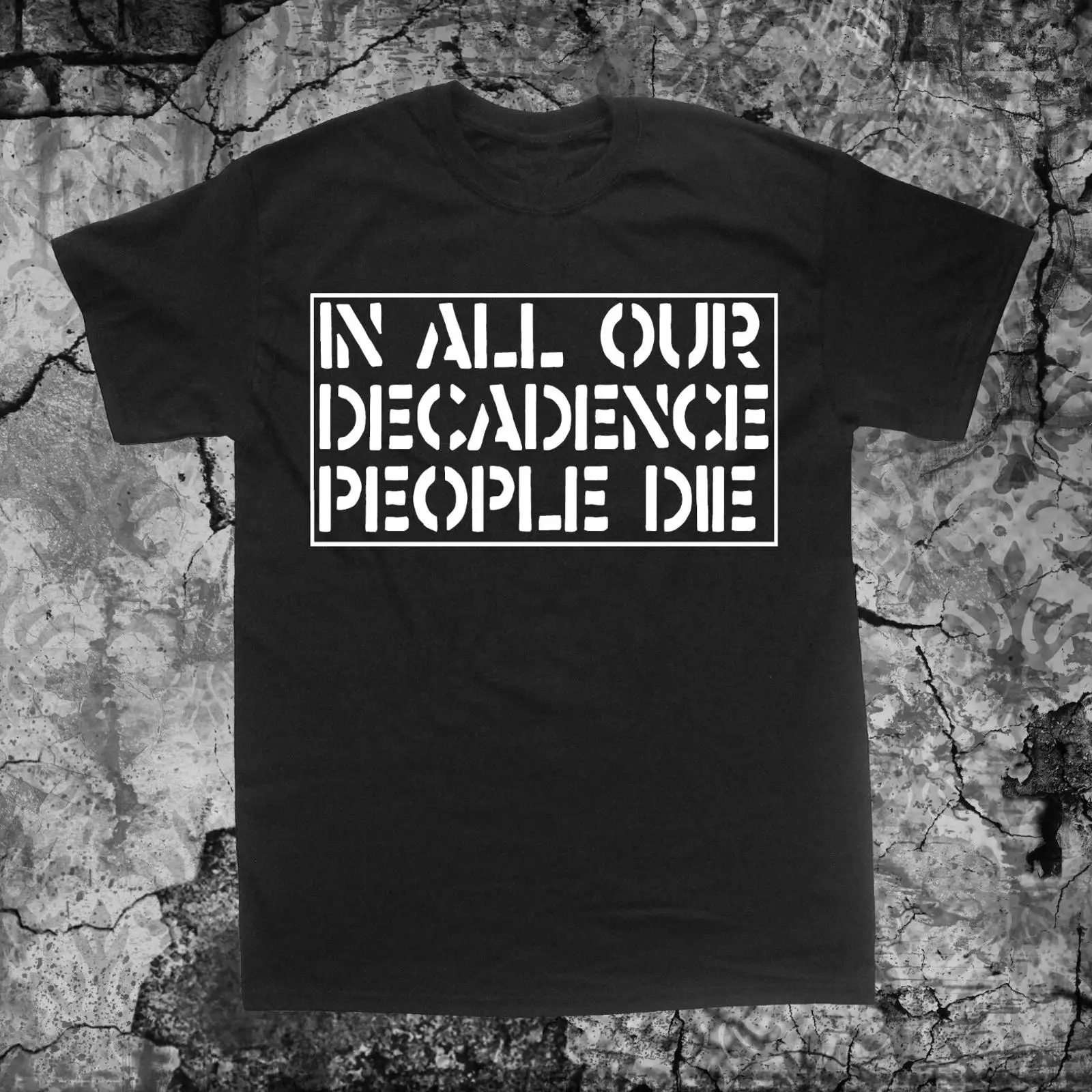 Vintage Fashion Victim Shirt - Crass Decadence T-shirt Discharge Leftover Crack