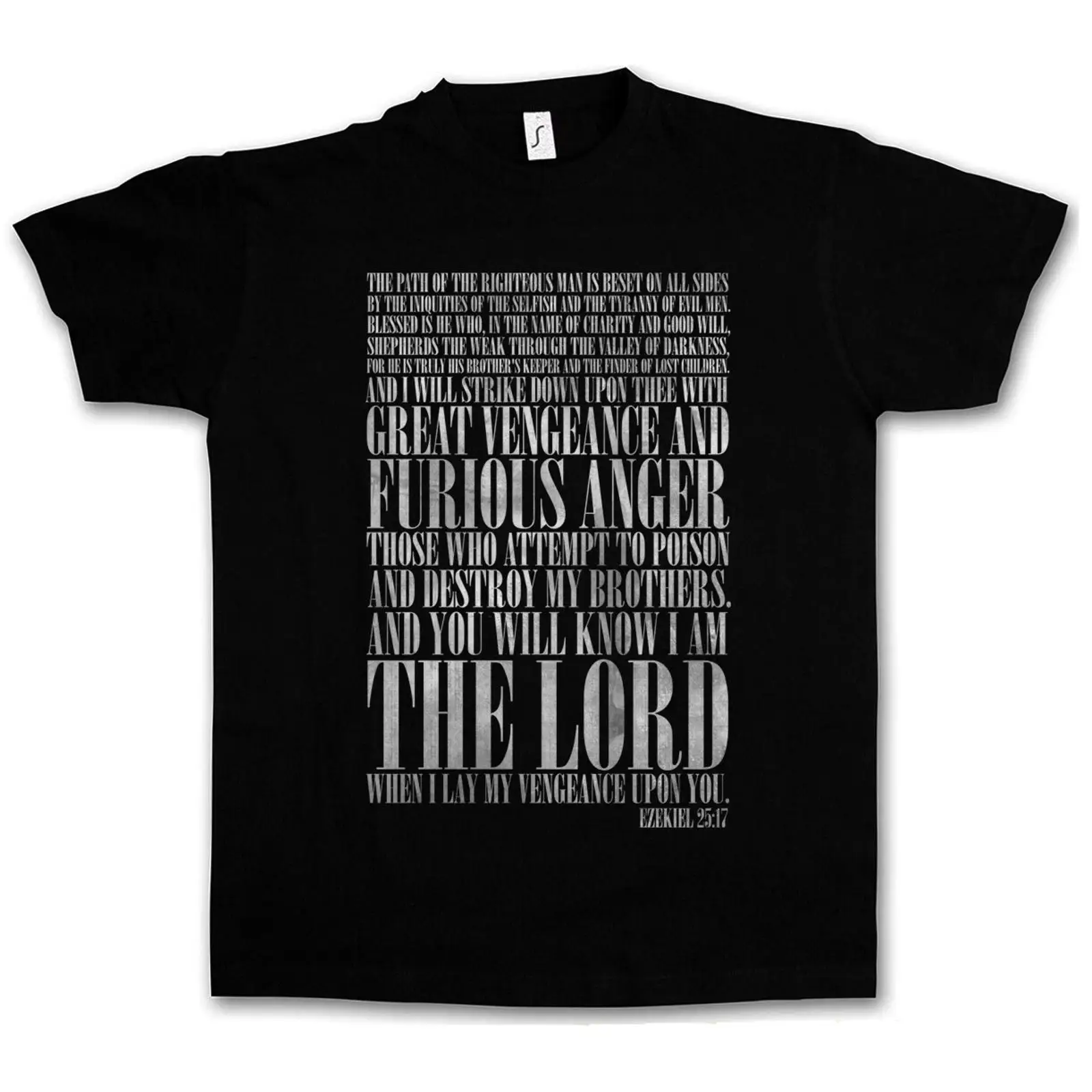 Vintage Vegas Fashion - EZEKIEL 25 17 T-SHIRT Pulp Fiction