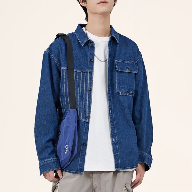 Vintage Fashion Now - Mannen Koreaanse Chic Turn-down Kraag Zak