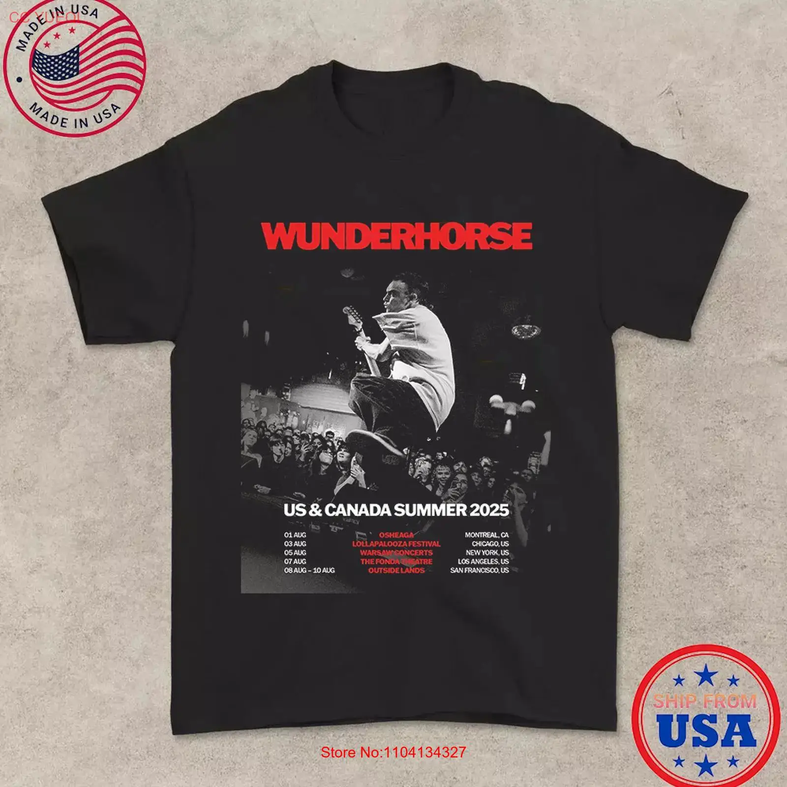 Vintage Fashion Canada - Wunderhorse 2025 Tour ZOMER VS CANADA