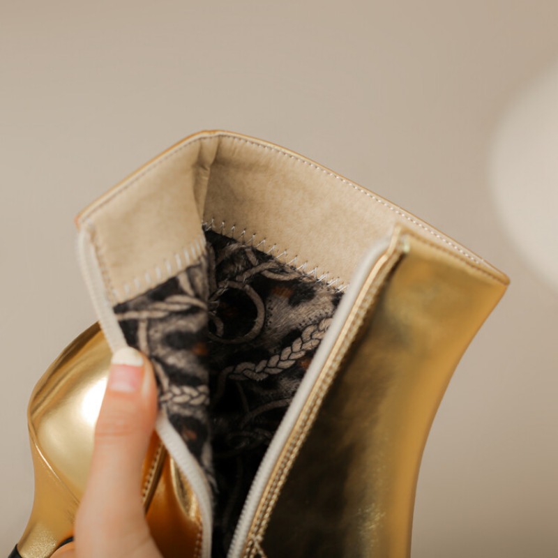 2026 Nieuwe 6cm Dunne Hak Goud - Vintage Fashion In 2026 recensie en prijs