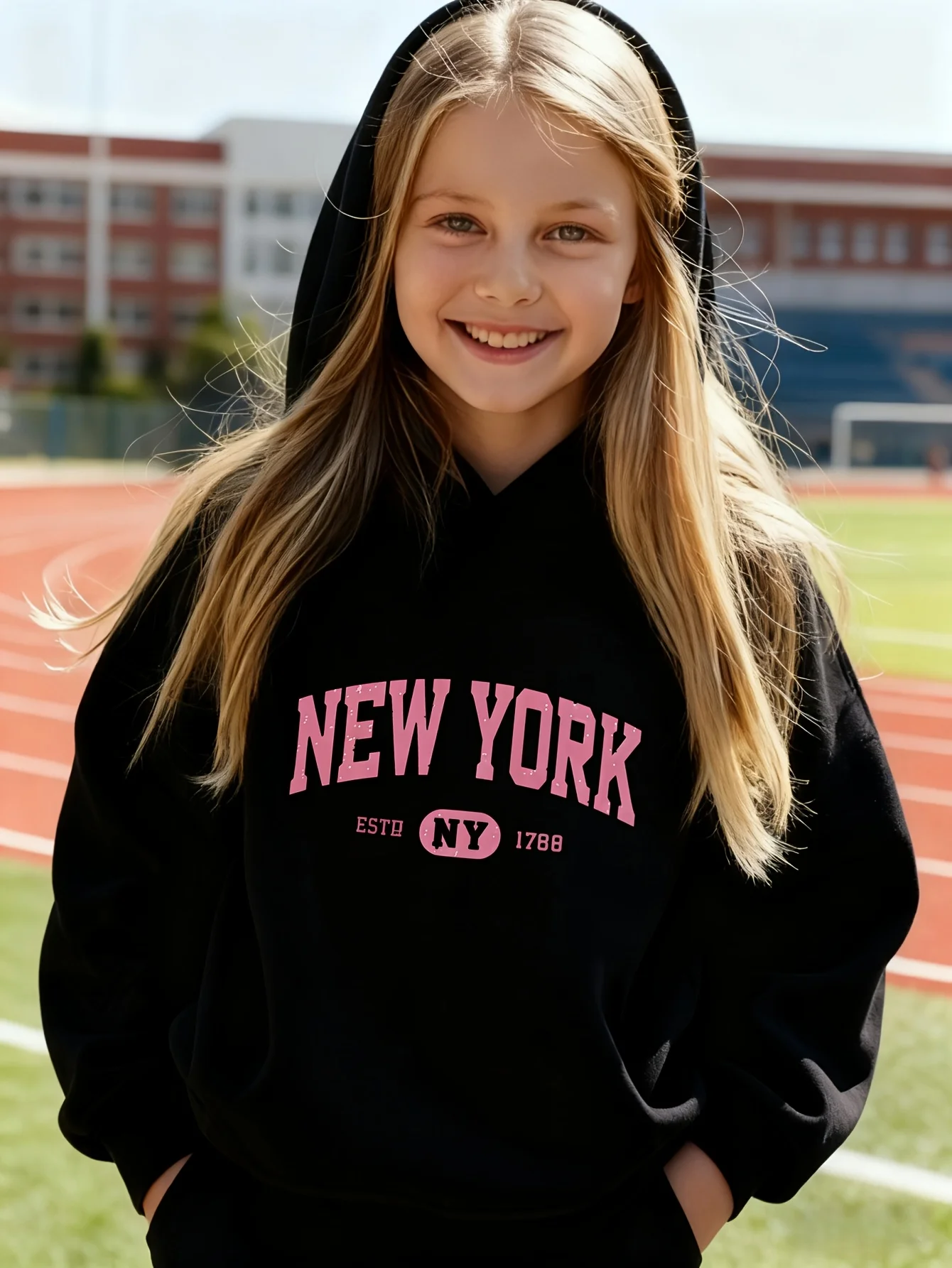 Retro New York Kinderhoodie Vi - Vintage Fashion New York recensie en prijs