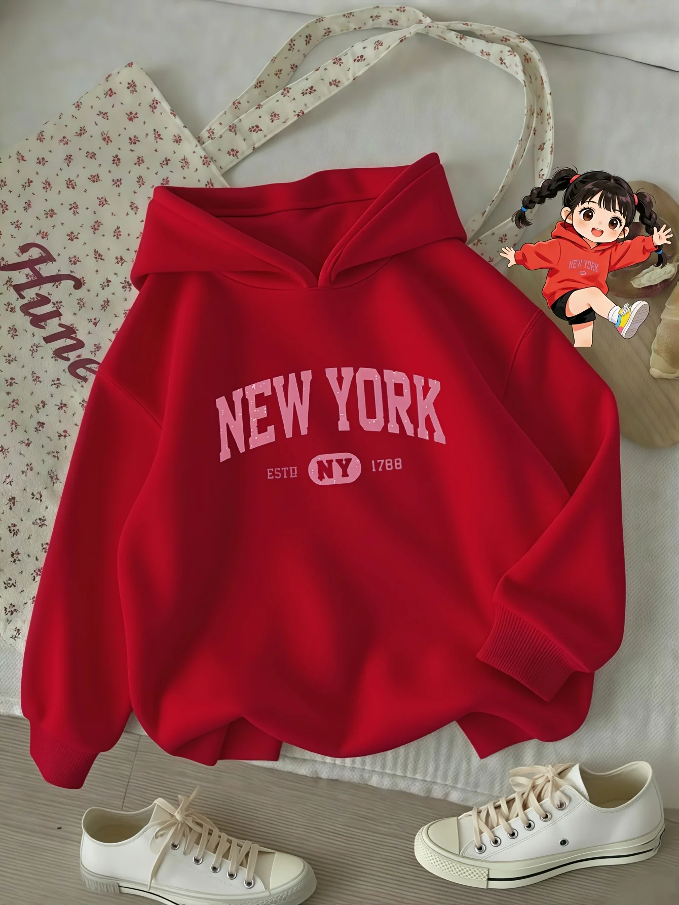 Retro New York Kinderhoodie Vi - Vintage Fashion New York recensie en prijs