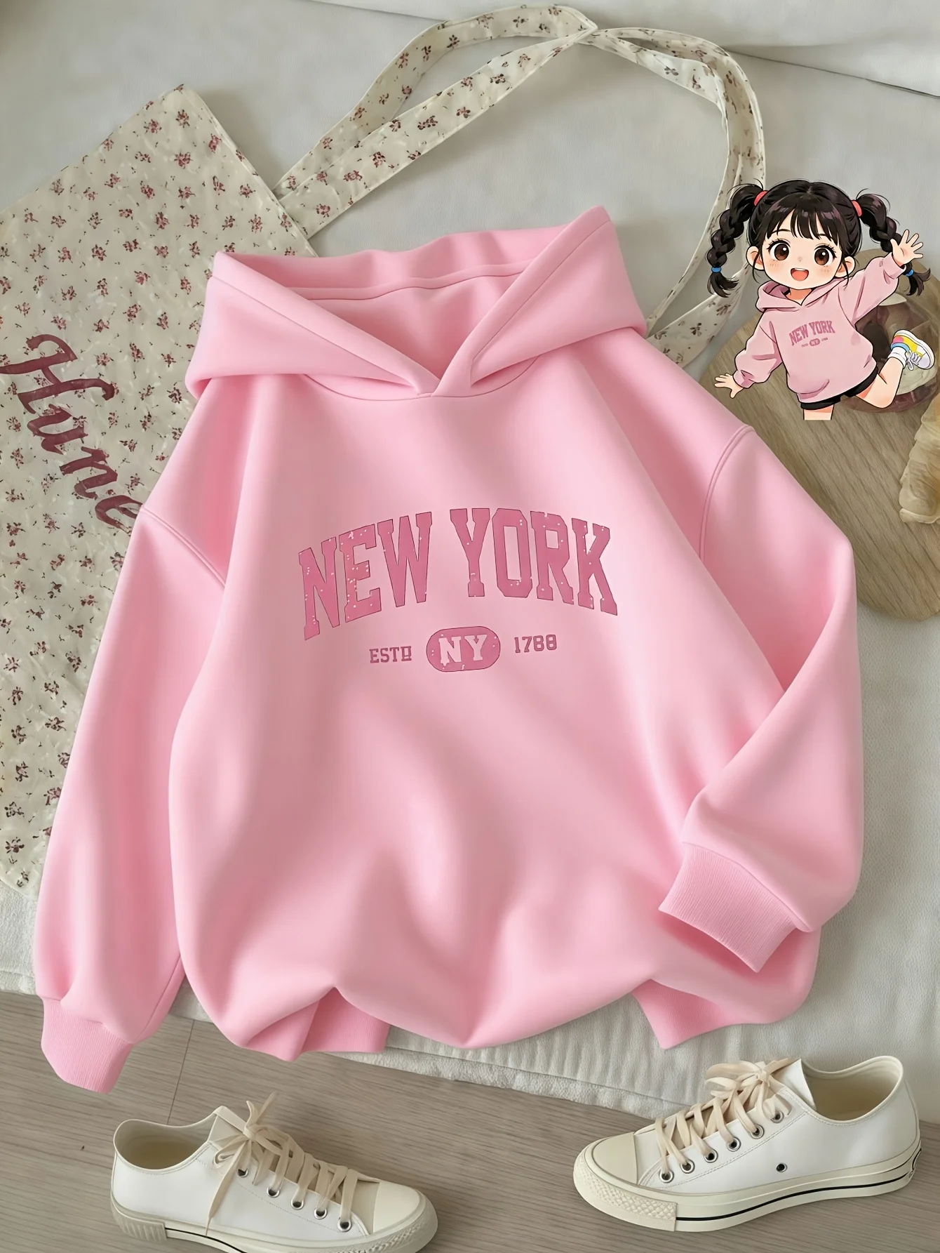 Retro New York Kinderhoodie Vi - Vintage Fashion New York recensie en prijs