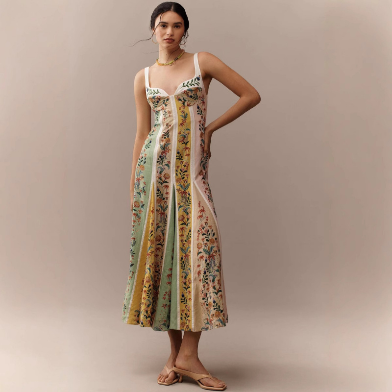 Mode Elegante Vrouwen Mouwloze - Vintage Fashion Prints recensie en prijs