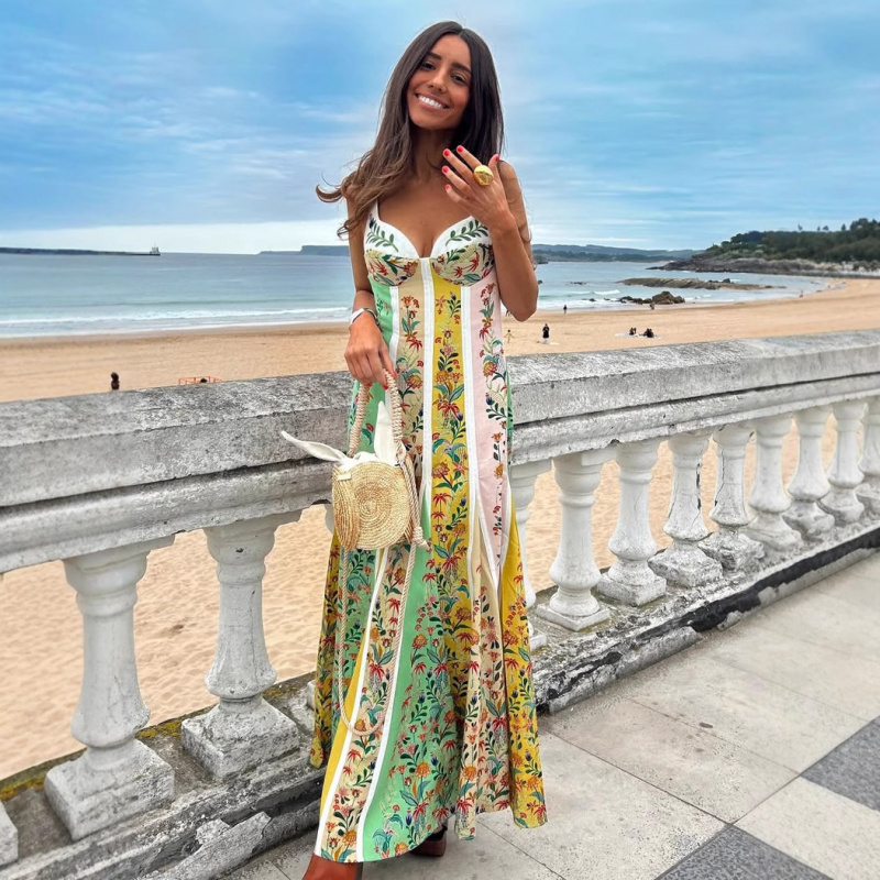 Mode Elegante Vrouwen Mouwloze - Vintage Fashion Prints recensie en prijs