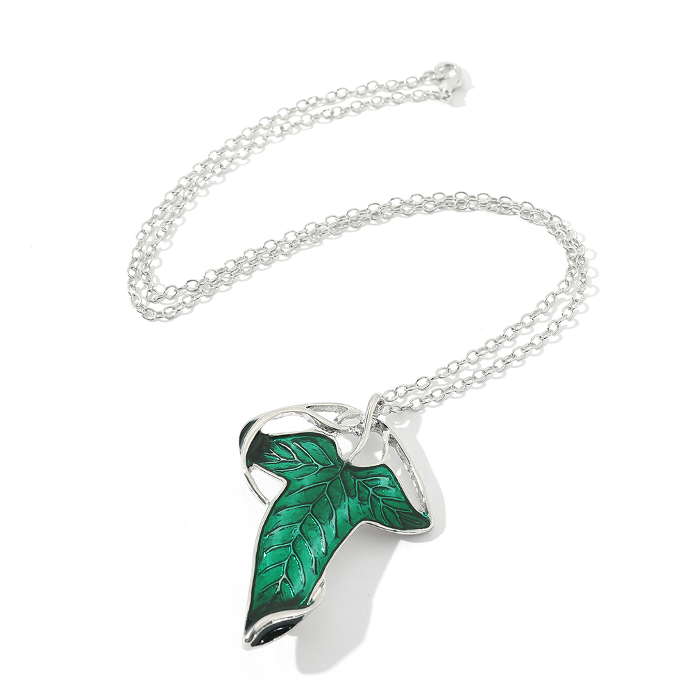 Vintage groene blad hanger ket - Vintage Fashion Show recensie en prijs