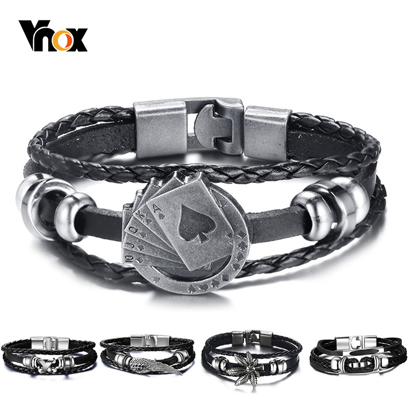 Vnox Lucky Vintage Mannen Lede - Vintage Vegas Fashion recensie en prijs