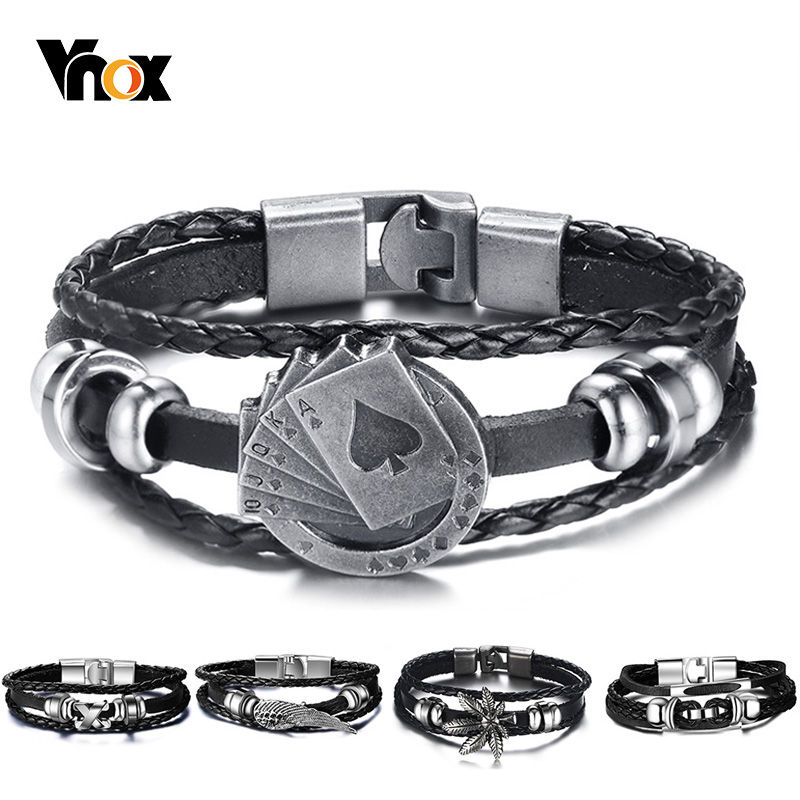 Vnox Lucky Vintage Mannen Lede - Vintage Vegas Fashion recensie en prijs