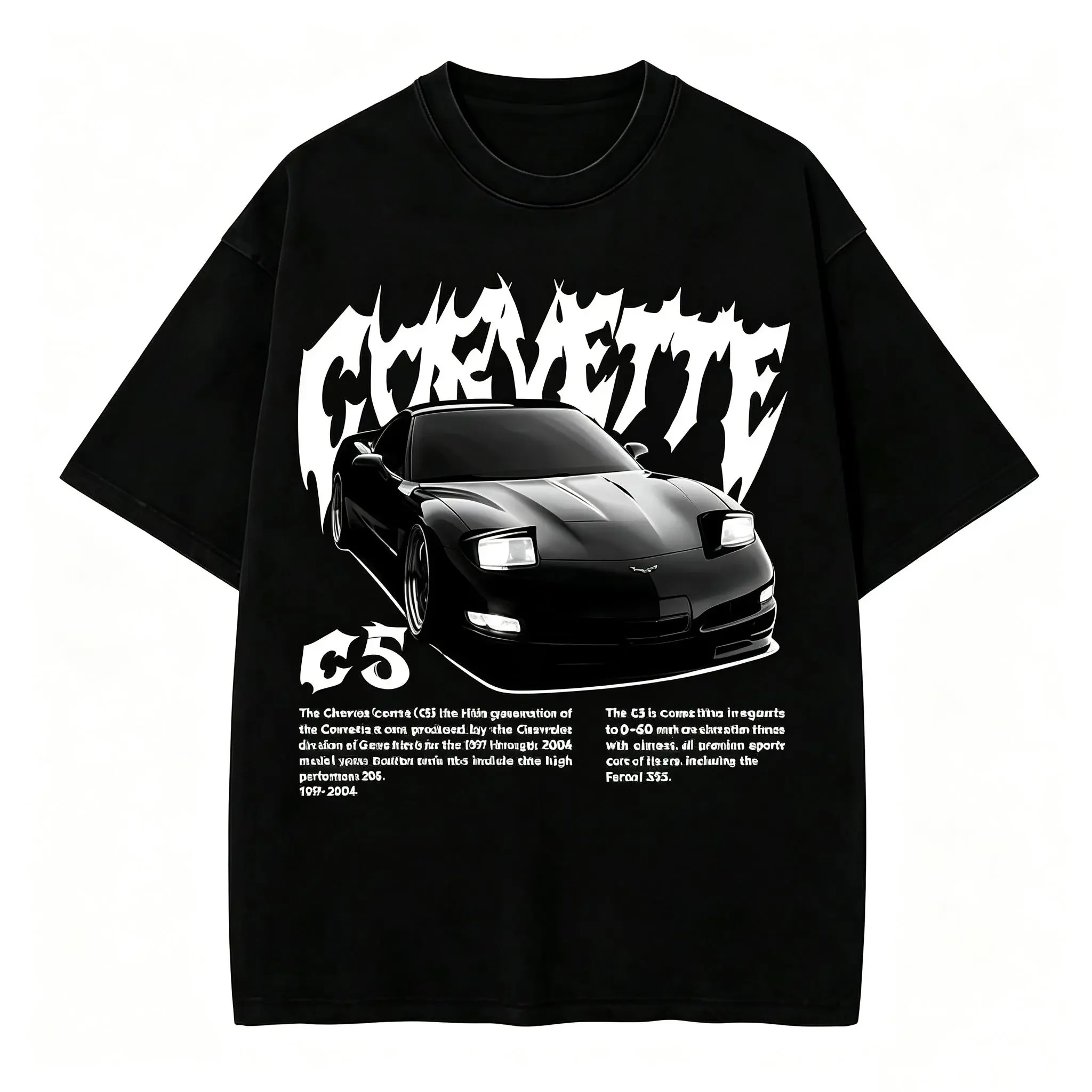 Corvette C5 T-shirt, retro-aut - Vintage Vegas Fashion recensie en prijs