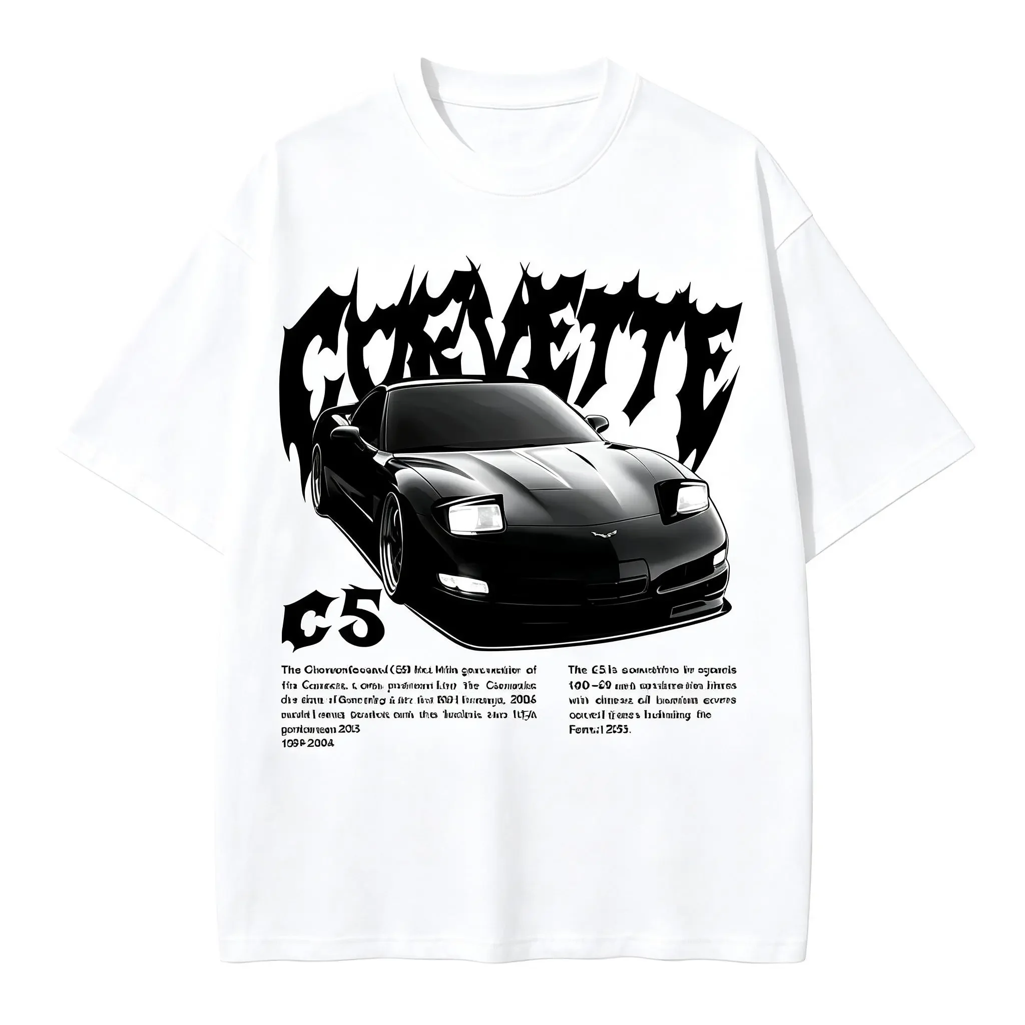 Corvette C5 T-shirt, retro-aut - Vintage Vegas Fashion recensie en prijs