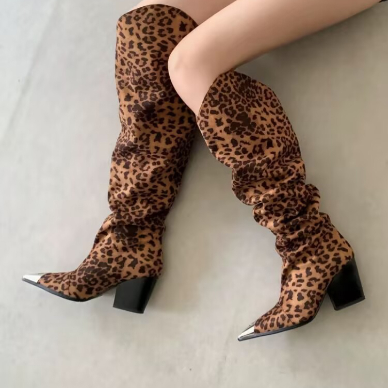 Vintage geplooide zachte laarz - Vintage Fashion Prints recensie en prijs