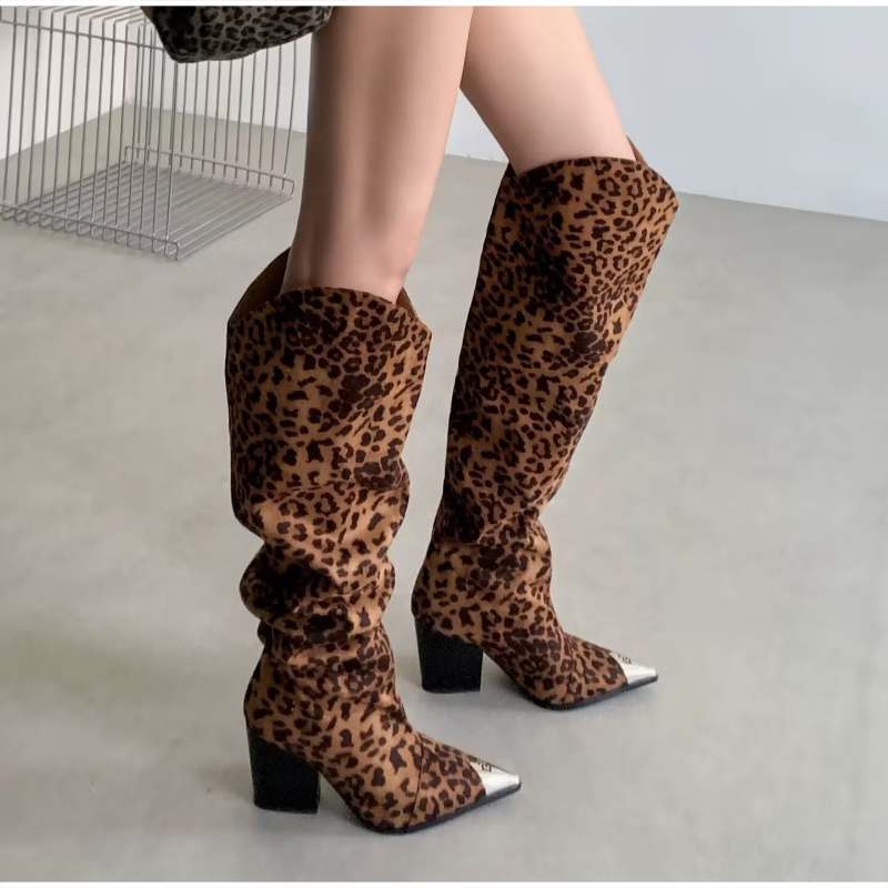 Vintage geplooide zachte laarz - Vintage Fashion Prints recensie en prijs